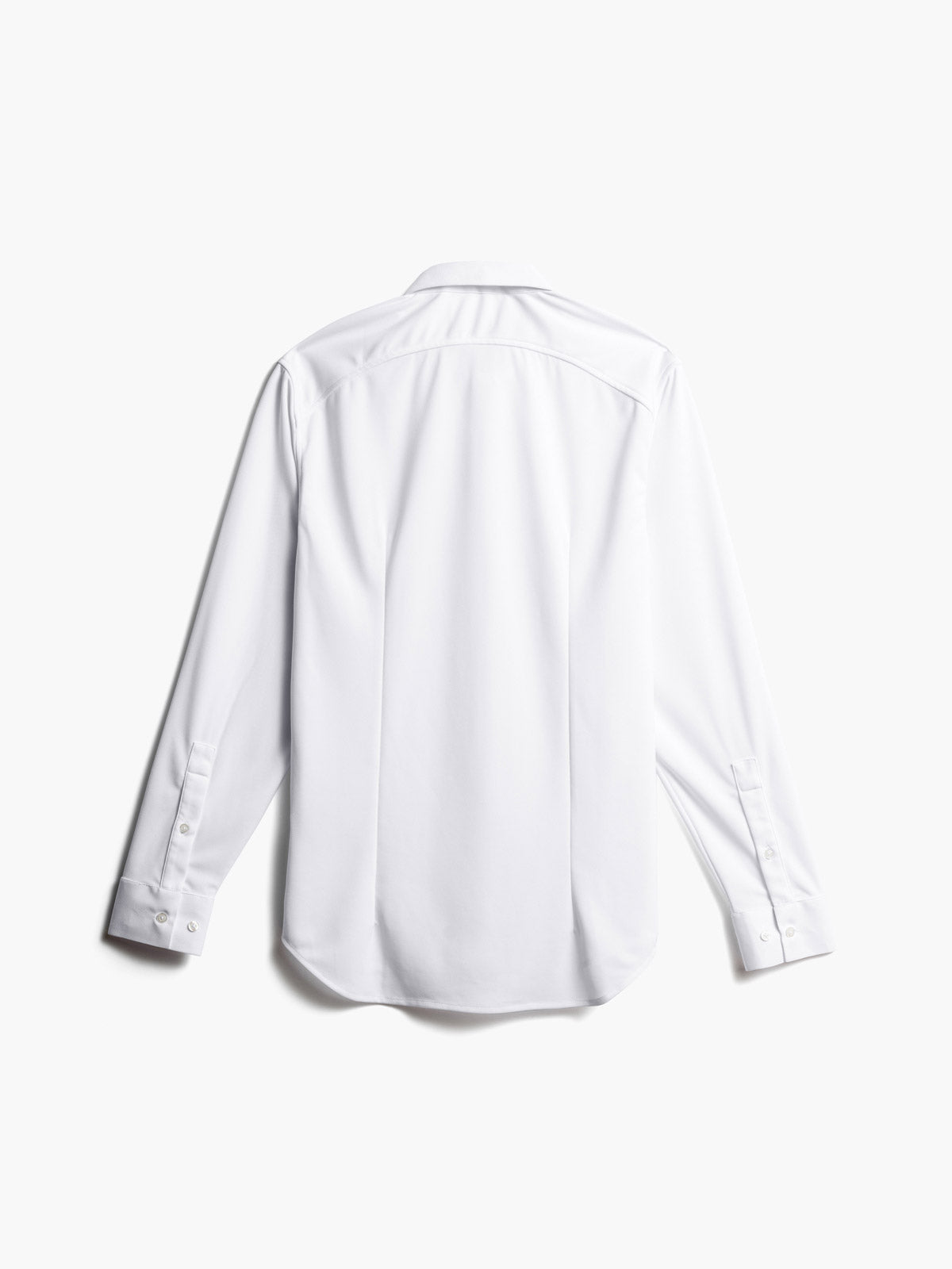 men's white brushed apollo dress shirt back