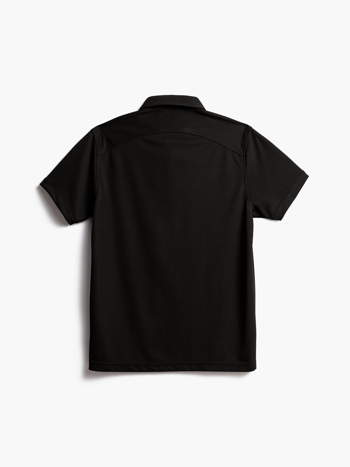 men's black apollo polo shot of back