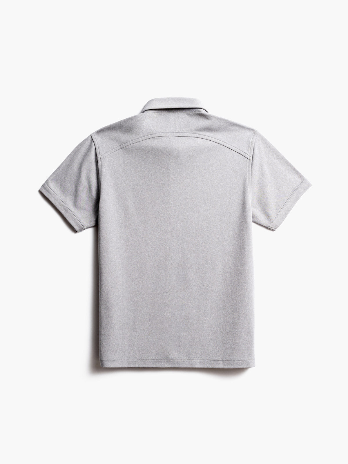 men's grey white heather apollo polo back