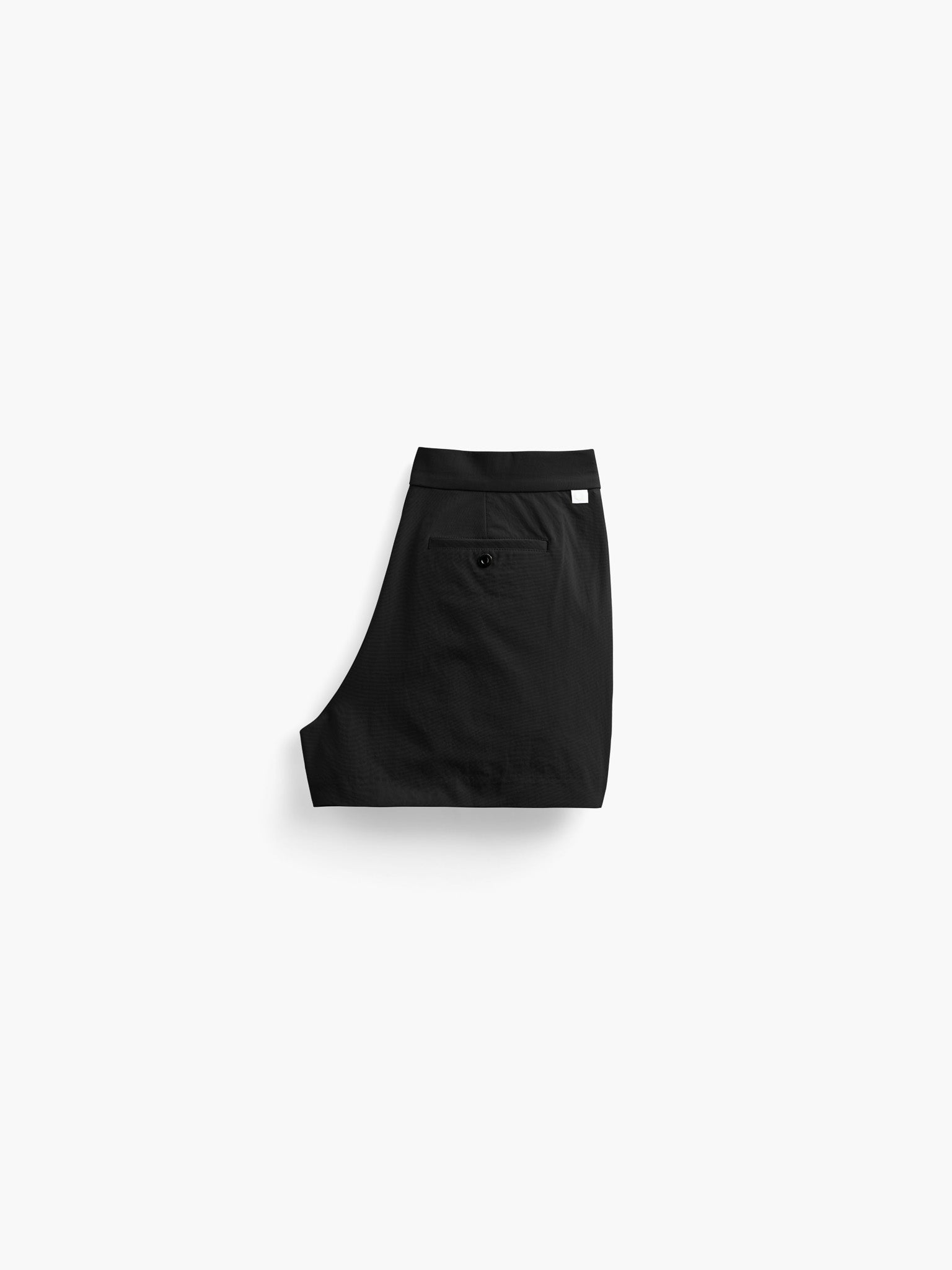 womens pace poplin short black back full flat