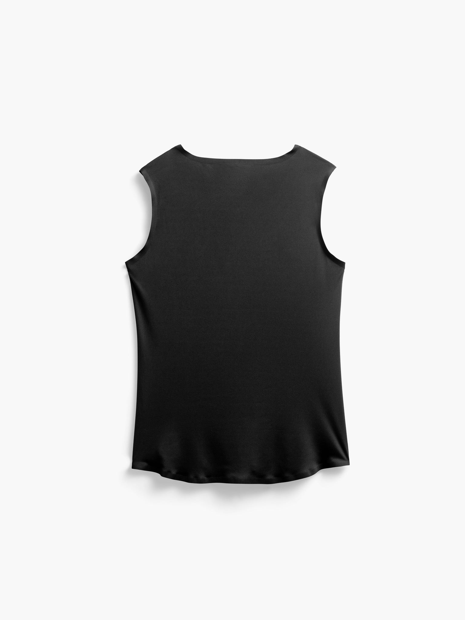 Womens Black Luxe Touch Tank - Back