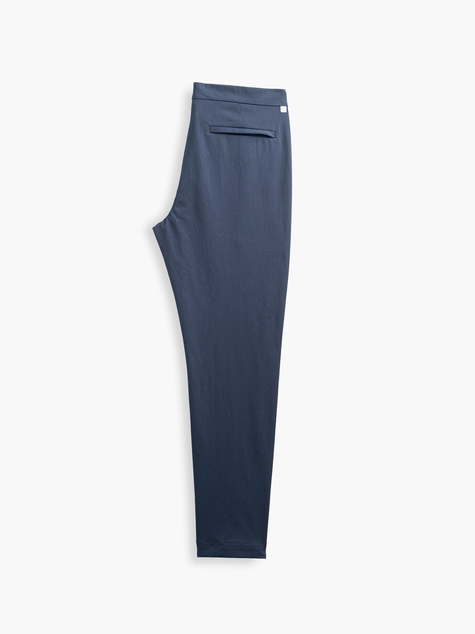 Back of Men's Slate Blue Kinetic Pintuck Pant