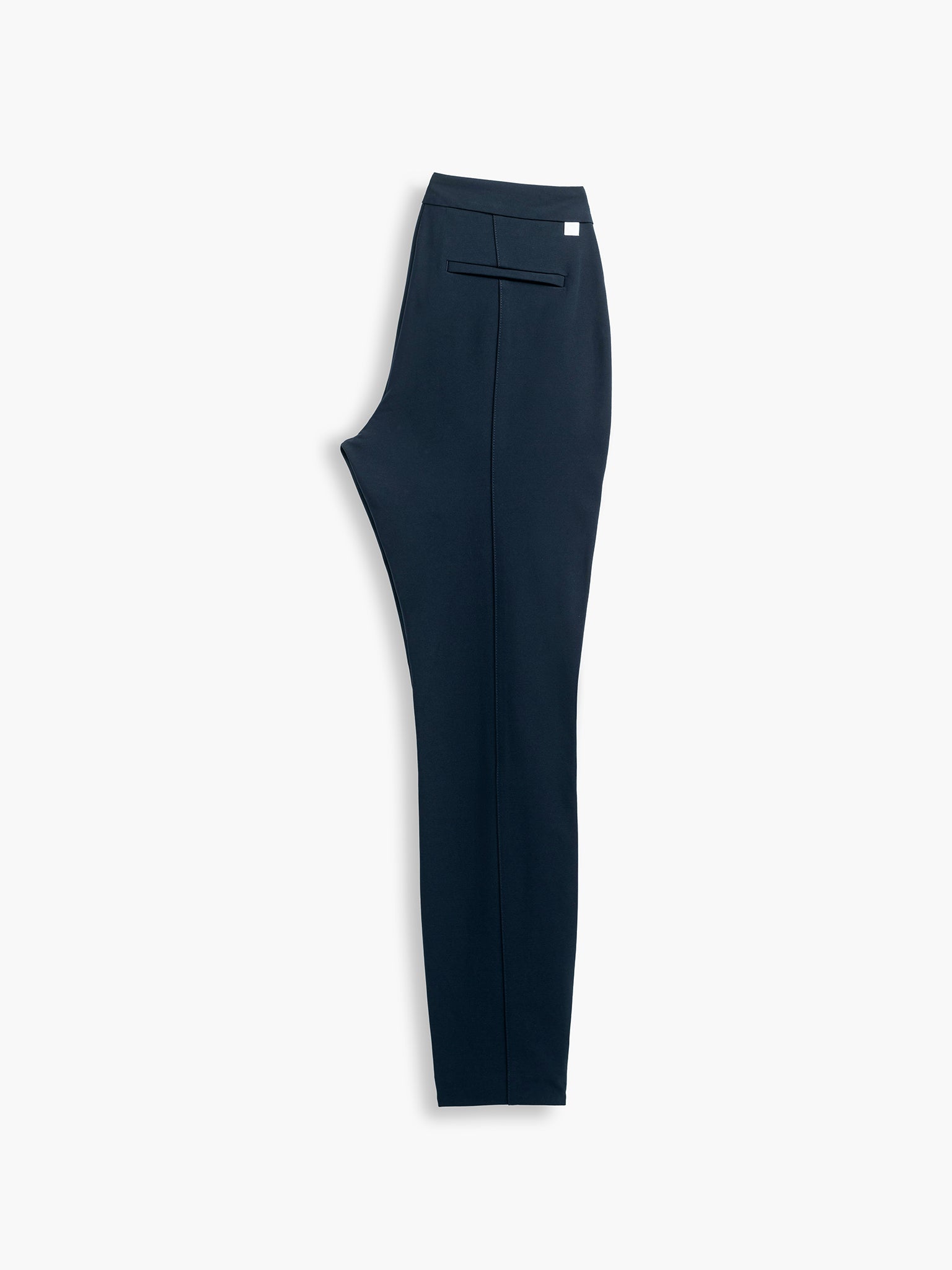 Back of Navy Women's Kinetic Pintuck Pant