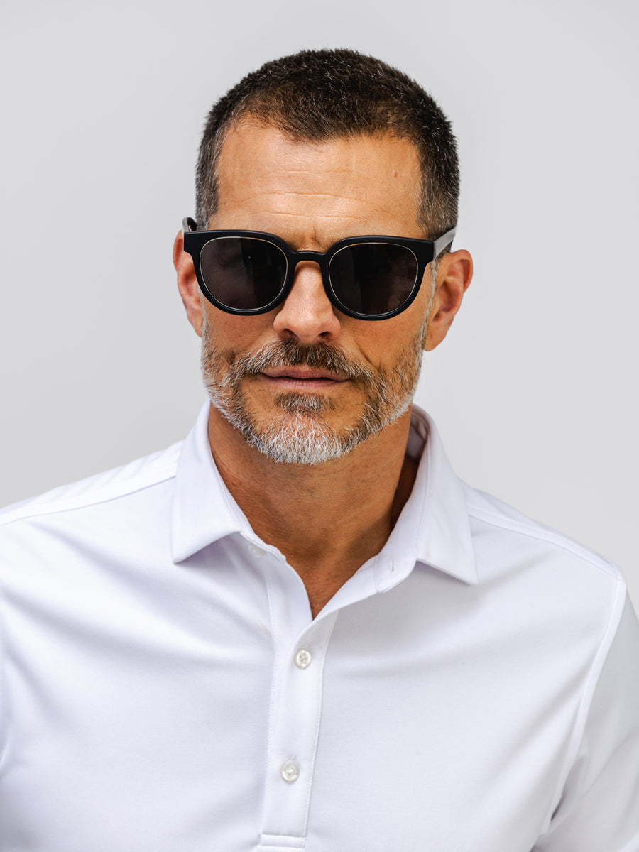 labs optics sunglasses on model in studio mens