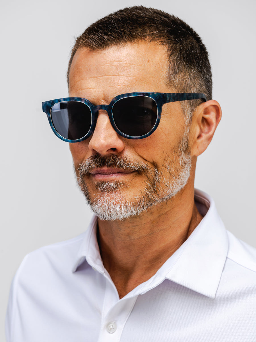 labs optics sunglasses on model in studio mens