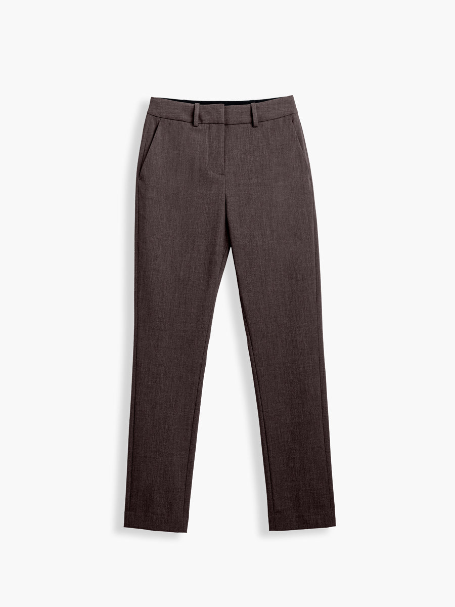 Women's Velocity Straight Leg Pant - Dark Chocolate Heather flat